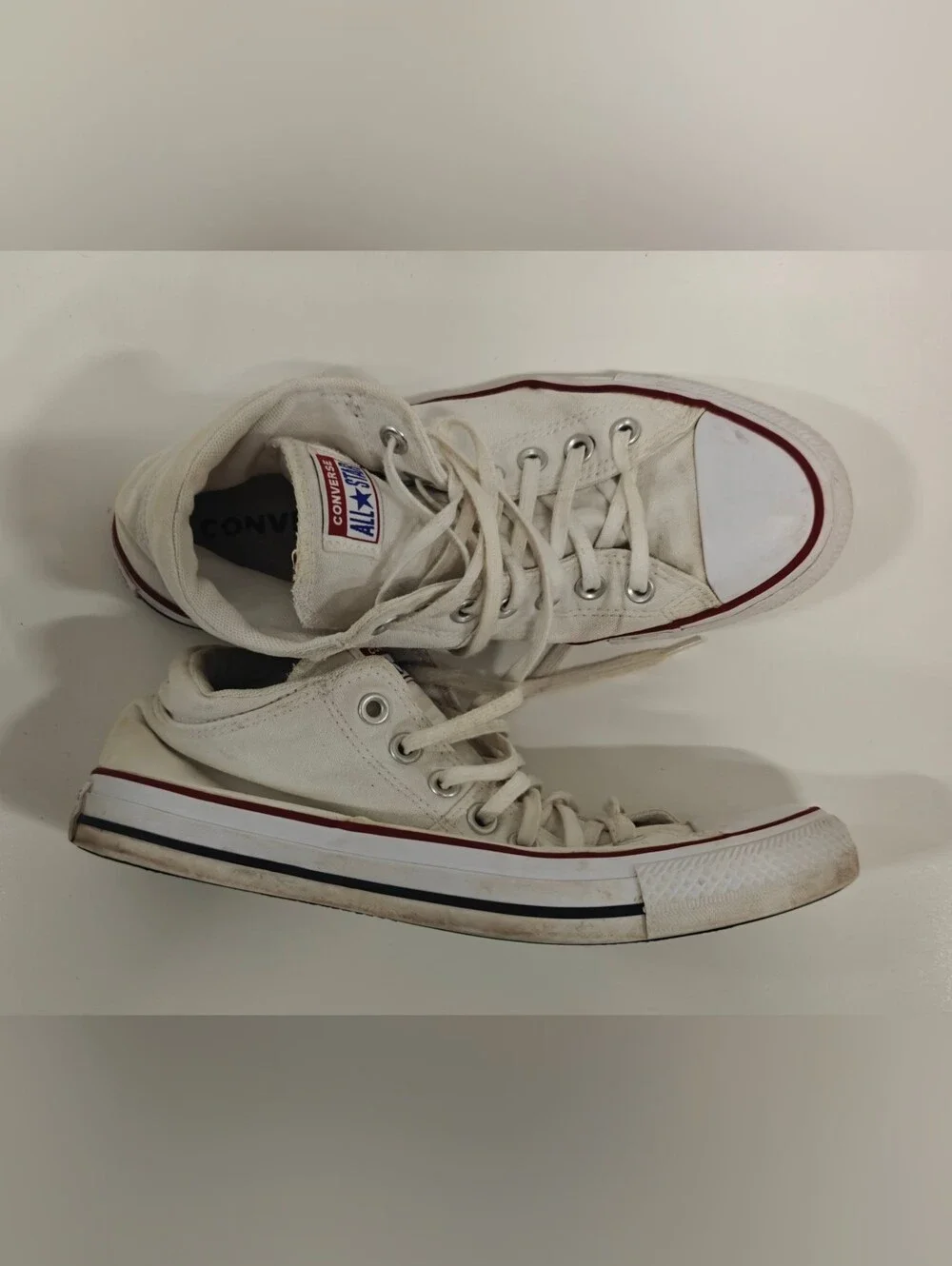 Converse CTAS Madison Mid White Canvas Sneakers Women’s Size 10 Lace Up Casual S
